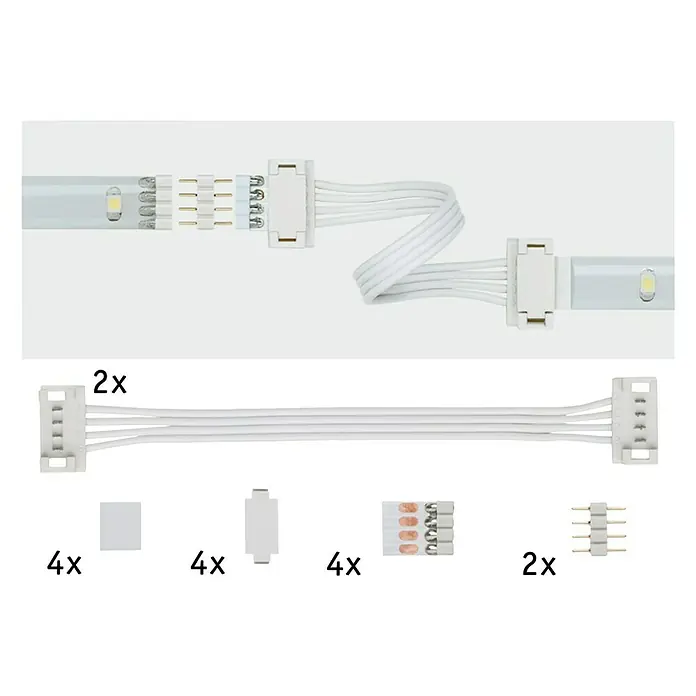 Paulmann YourLED Conector intermedio universal - Conector de 4 clavijas, 60 W