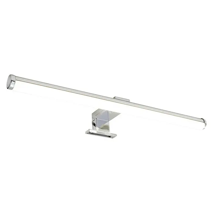 Briloner Aplique LED para espejo - 6 W, Plateado, L x An x Al: 40 x 9 x 4 cm, IP44