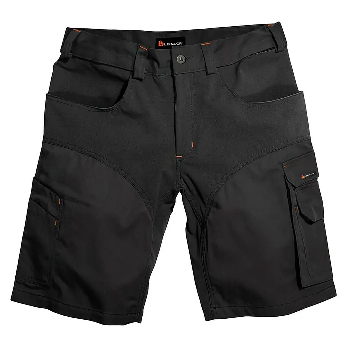 L.Brador Herren-Arbeitsshorts 1490 B - 46, Schwarz