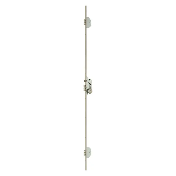 MCM Bombín para cerradura 702-3 con escudo 1850 A - L x An: 2.030 x 20 mm, Esmaltado, Plateado, Anchura placa: 50 mm