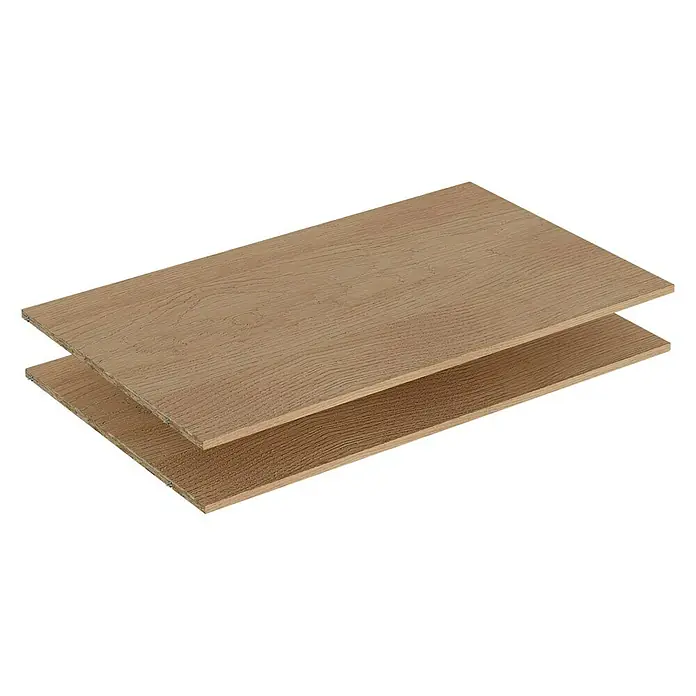 Finsa Set de estanterías para el armario - L x An x Al: 96,8 x 57,3 x 1,6 cm, Roble