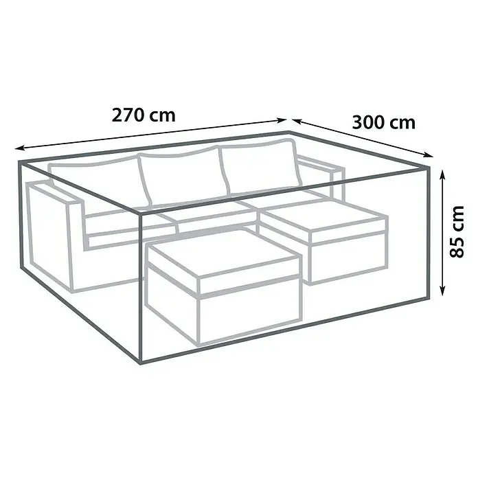 Sunfun Lounge-Set Schutzhülle - L x B x H: 270 x 300 x 85 cm