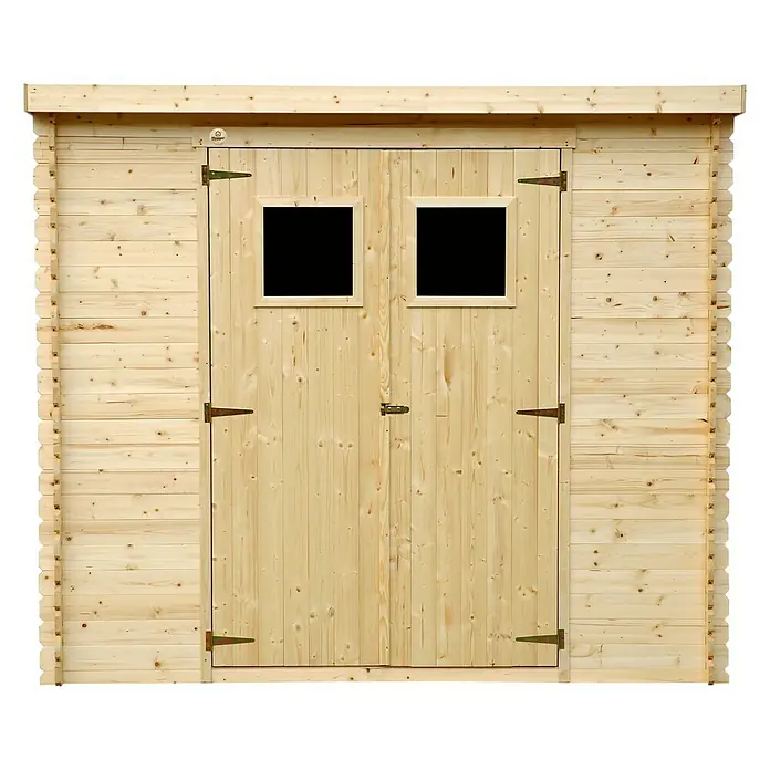 Hoggar nature Caseta de madera Floen - L x An: 239 x 144 cm