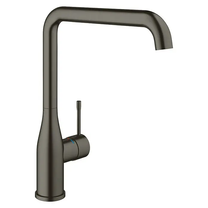 Grohe Essence Spültischarmatur - Hard Graphite, Gebürstet, Hoher Auslauf - Rechte Seitenansicht