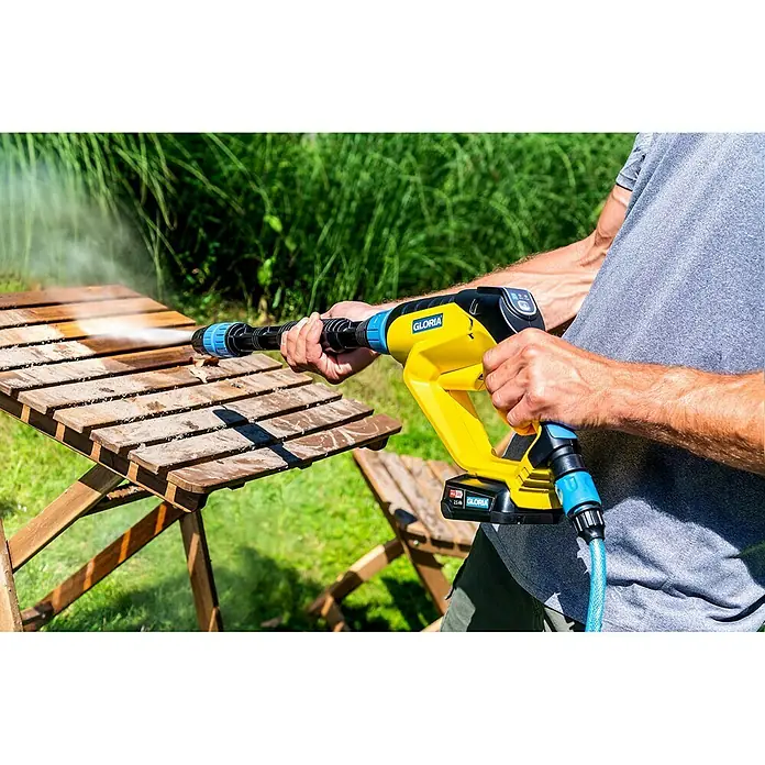 Gloria Druckreiniger MultiJet - 18 V, Li-Ionen, 1 Akku, Max. Druck: 24,9 bar