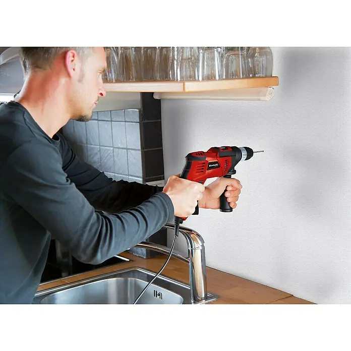 Einhell Schlagbohrmaschinen-Set TC-ID 1000 E Kit - 1.010 W, Leerlaufdrehzahl: 0 U/min - 3.000 U/min - Anwendungsbeispiel