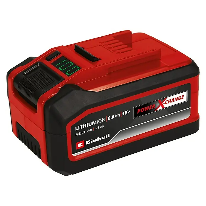 Einhell Power X-Change Baterija Multi-Ah PXC-Plus - 18 V, 6 Ah - 4 Ah - Pogled s lijeve strane
