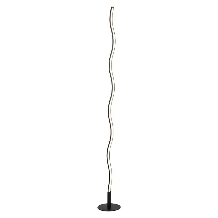 Paul Neuhaus LED-Stehleuchte Wave - 29 W, Höhe: 120 cm, Gold, Warmweiß - Vorderansicht