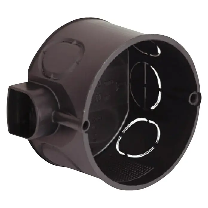 Kaiser Schalterdose - Ø x L: 60 x 46 mm, 1-fach, Schwarz, 1 Stk.