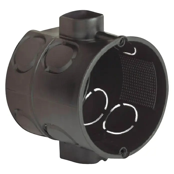 Kaiser Schalterdose - Ø x L: 60 x 46 mm, 1-fach, Schwarz, 1 Stk.