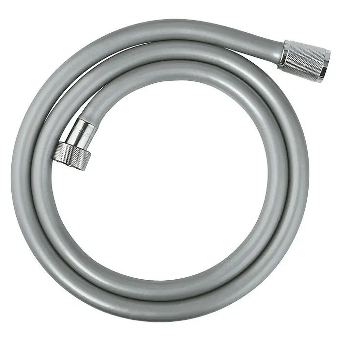 Grohe Brauseschlauch Relexaflex - Länge: 125 cm, ½″, Kunststoff, Chrom - Vorderansicht