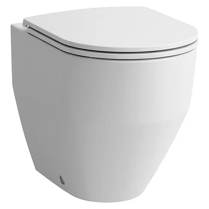 Laufen Pro Stand-WC - Spülrandlos, Ohne Spezialglasur, Spülform: Tief, WC Abgang: Senkrecht, Weiß