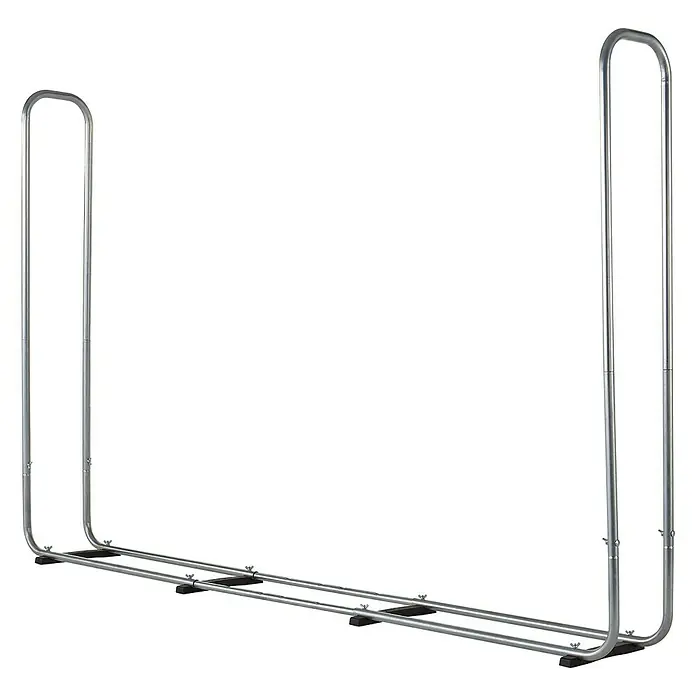 Wolfcraft Estantería para leña 5125000 - An x Al: 25,6 x 146 cm, Aluminio
