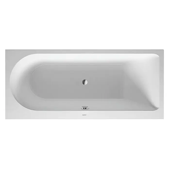 Duravit Darling New Badewanne - 170 x 75 cm, Rückenschräge Rechts, Sanitäracryl, Weiß - Vorderansicht