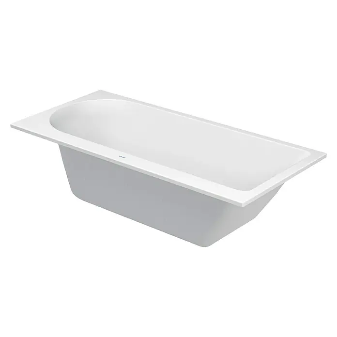 Duravit Darling New Badewanne - 170 x 75 cm, Rückenschräge Rechts, Sanitäracryl, Weiß - Vorderansicht