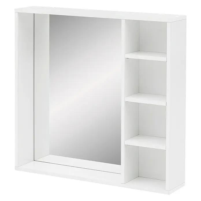Schildmeyer Edia Spiegel - 16 x 73 x 73 cm, Weiß - Rechte Seitenansicht