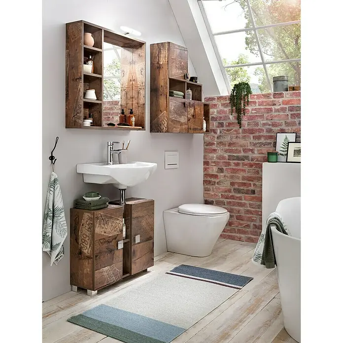 Schildmeyer Edia Waschtischunterschrank - 71 x 23 x 59 cm, Panamaeiche - Stimmungsaufnahme