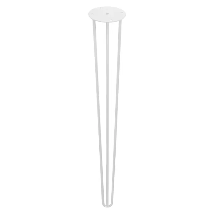 Möbelfuß Hairpin - Ø x L: 100 x 710 mm, Weiß