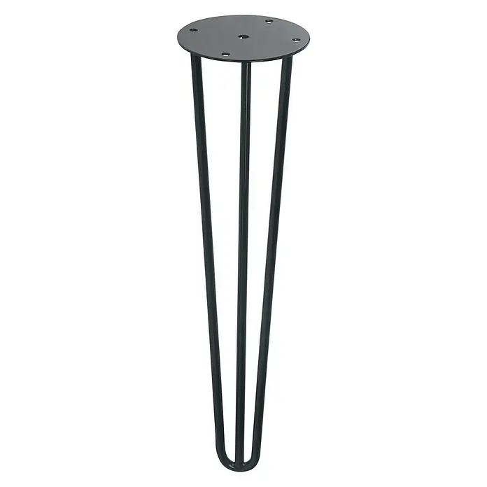 Möbelfuß Hairpin - Ø x L: 100 x 400 mm, Schwarz