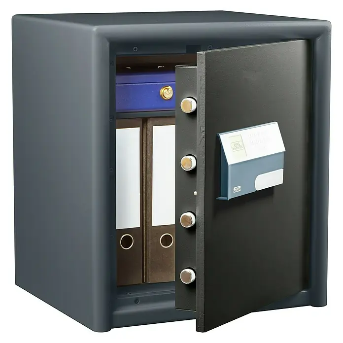 Burg-Wächter Caja fuerte Combi Line CL 440E - Candado de combinación electrónico, con comprobación VdS, con certificación ECB-S EN 1300, clase 2/B, 445 x 495 x 560 mm, Negro
