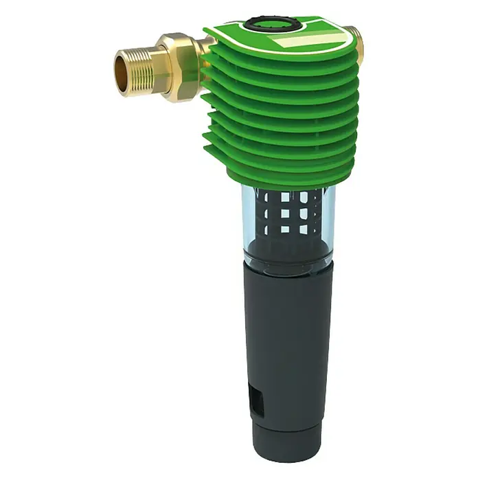 Grünbeck Rückspülfilter Boxer RX - 1″, Einbaulänge: 182/100 mm  (mit/ohne Verschraubung) - Vorderansicht