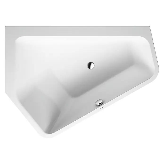 Duravit Badewanne Paiova 5 - 177 x 130 cm, Raumecke Links, Sanitäracryl, Weiß - Vorderansicht