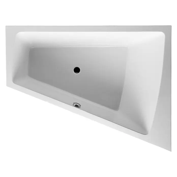 Duravit Badewanne Paiova - 180 x 140 cm, Raumecke Rechts, Sanitäracryl, Weiß - Vorderansicht
