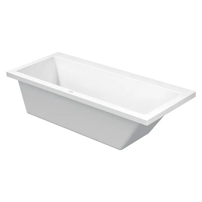 Duravit Vero Badewanne - 170 x 70 cm, Rückenschräge Rechts, Sanitäracryl, Weiß - Vorderansicht