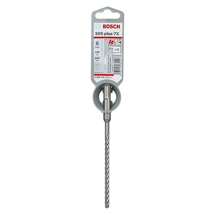 Bosch Professional Svrdlo za beton SDS-Plus SDS Plus-7X - Promjer: 6 mm, Duljina: 165 mm
