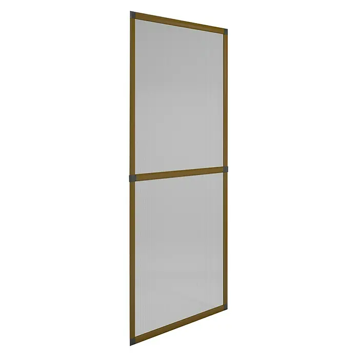 Mosquitera para puerta corredera - An x Al: 100 x 220 cm, Color bastidor: Marrón, Puertas
