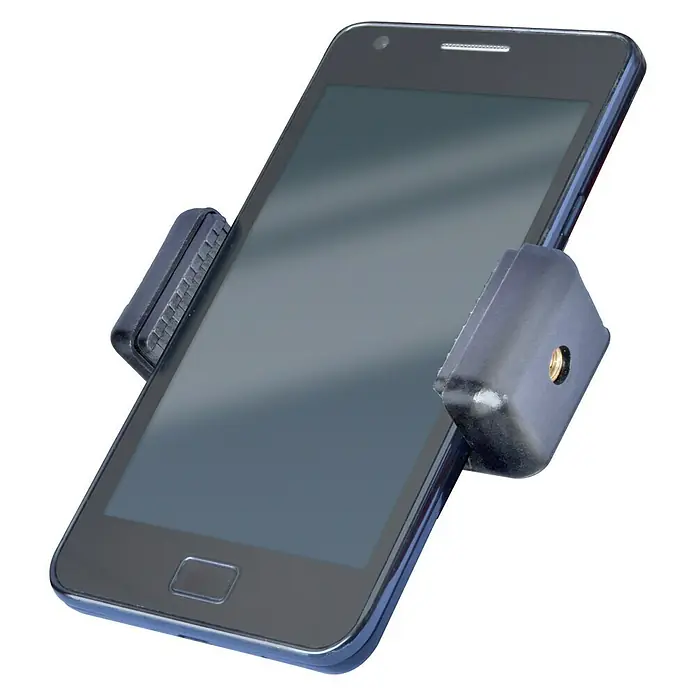 Piher Soporte para teléfono móvil 34056 - Superficies de sujeción con tapas protectoras, Se puede fijar a la mesa de trabajo