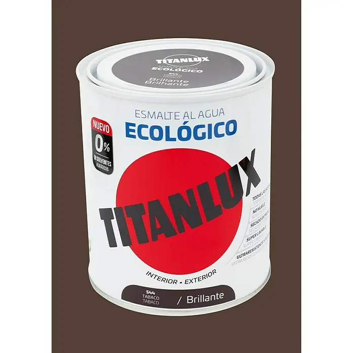 Titanlux Esmalte de color Eco - Tabaco, 250 ml, Brillante