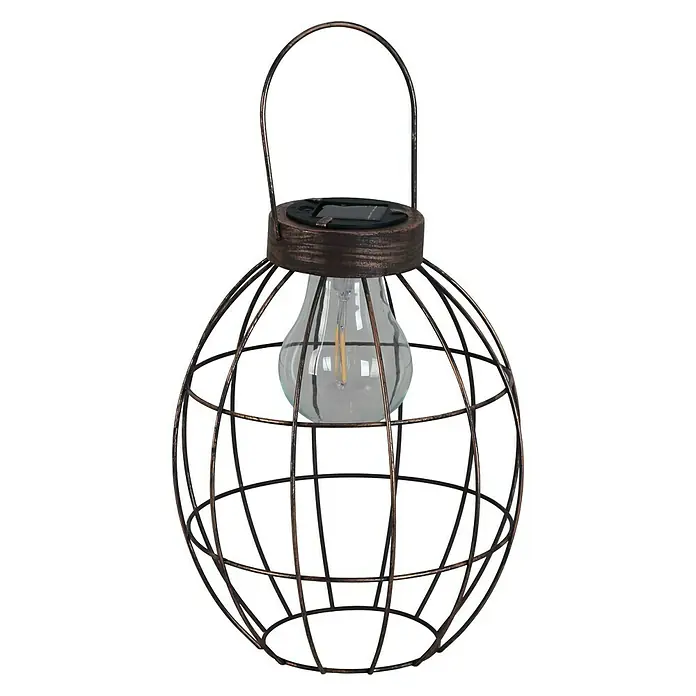 Luxform Solarna viseća svjetiljka Sheffield - LED, Bronca, Ø x V: 20,7 x 26 cm