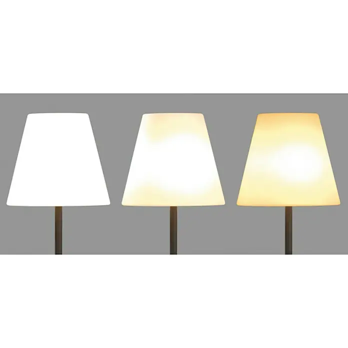 Easy Maxx Lámpara solar LED decorativa 3 en 1 - Blanco, Negro, L x An x Al: 35 x 35 x 150 cm