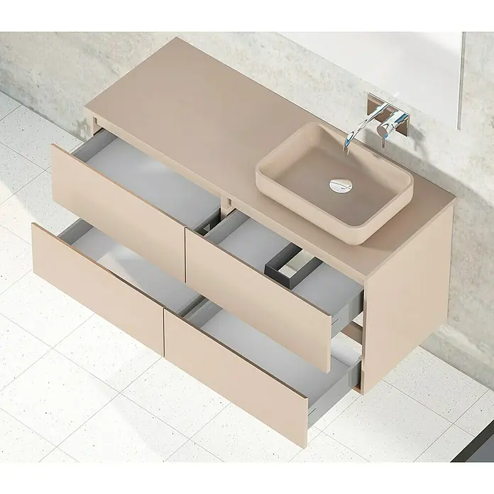 Mueble de lavabo Sena - L x An x Al: 45 x 120 x 60 cm, Fango