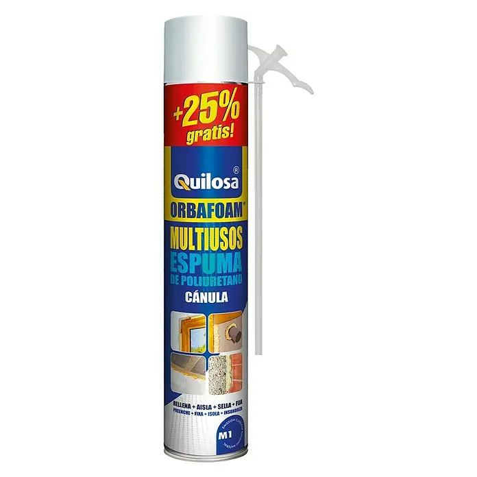 Quilosa Espuma de PU Orbafoam multiusos +25% - Contenido: 750 ml