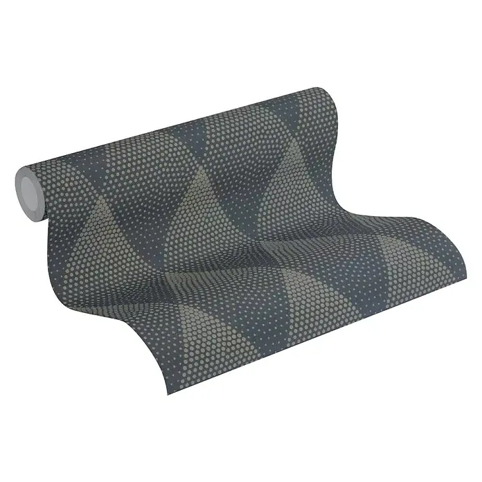 AS Creation New Walls Vliestapete New Walls Rombus Schwarz Gold - Schwarz/Gold, Grafisch, 10,05 x 0,53 m