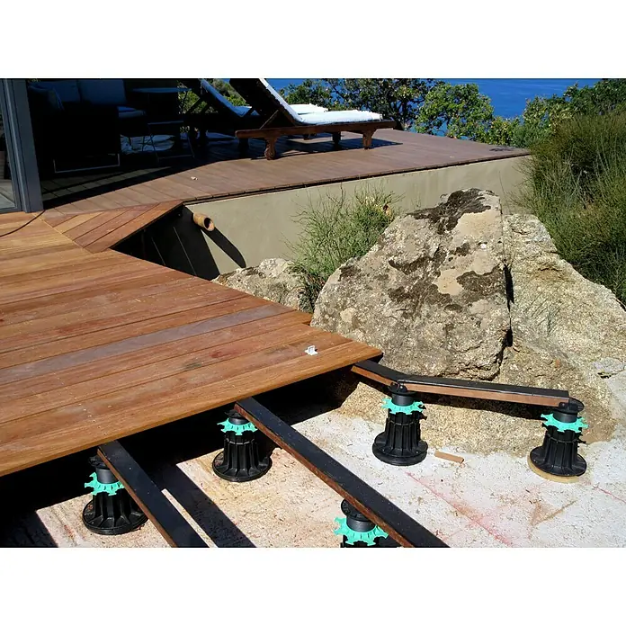 Terrassenfuß - 8 Stk., Höhenverstellung: 50 mm - 80 mm - Stimmungsaufnahme