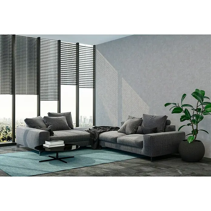 AS Creation New Walls Vliestapete Beton - Grau, Betonoptik, 10,05 x 0,53 m - Stimmungsaufnahme
