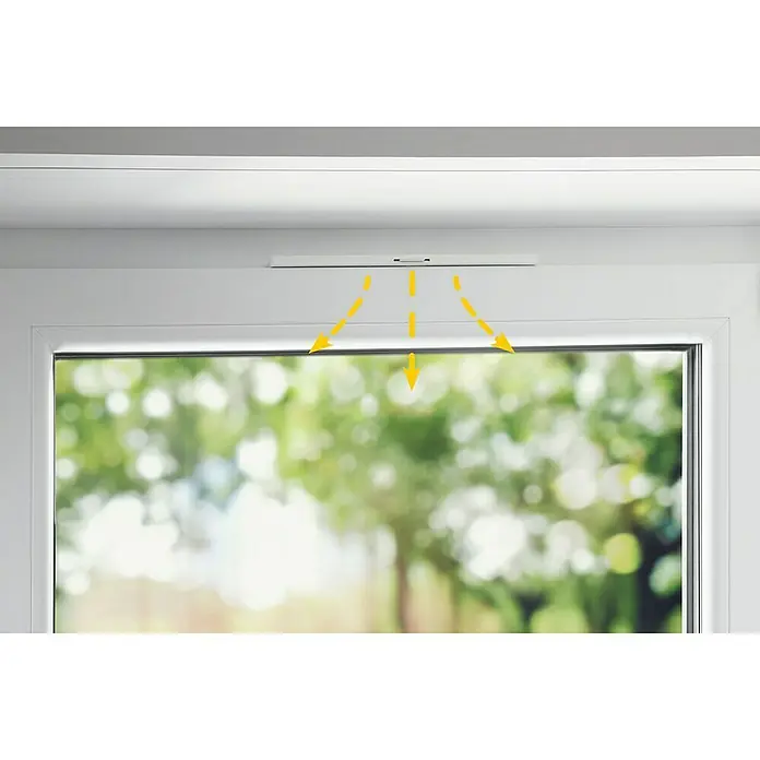 Schellenberg Fensterlüfter-Set - L x B x H: 293 x 21 x 9,5 mm, Weiß, 2 Stk.