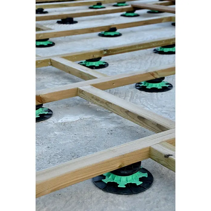 Terrassenfuß - 8 Stk., Höhenverstellung: 50 mm - 80 mm - Anwendungsbeispiel
