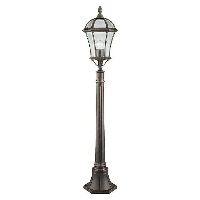 Searchlight Capri Sokkellamp voor buiten - Hoogte: 130 cm, Brons/bruin