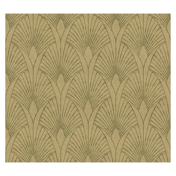 AS Creation New Walls Vliestapete Art Deco - Gold, Grafisch, 10,05 x 0,53 m - Detailaufnahme