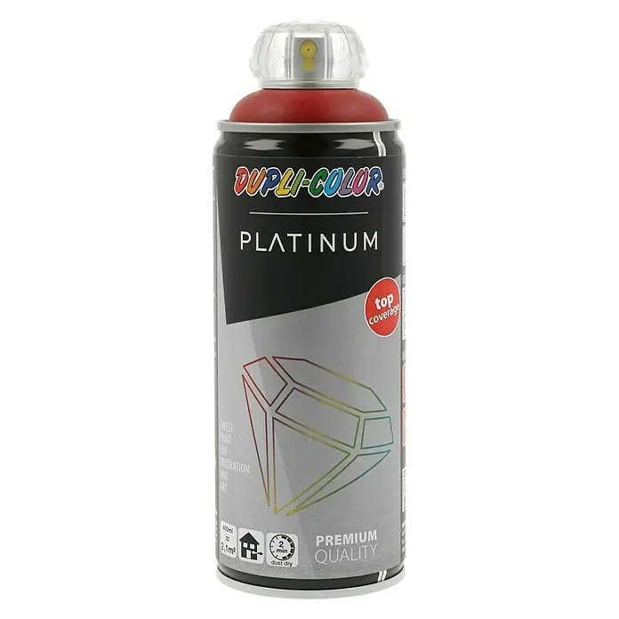 Dupli-Color Platinum Buntlack-Spray RAL 3003 - Rubinrot, 400 ml, Seidenmatt - Vorderansicht