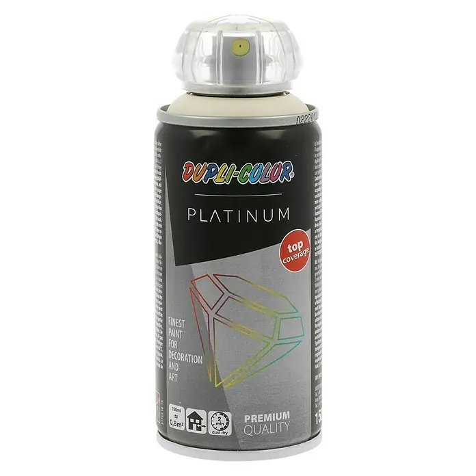 Dupli-Color Platinum Buntlack-Spray platinum RAL 1015 - Hellelfenbein, 150 ml, Seidenmatt - Vorderansicht