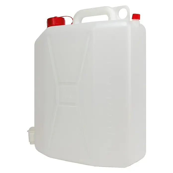 Bidón de plástico con grifo - 20 l, Apto para: Líquidos