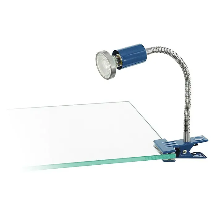 Eglo LED-Klemmleuchte Litos - Blau, 3,3 W, Stahl - Vorderansicht