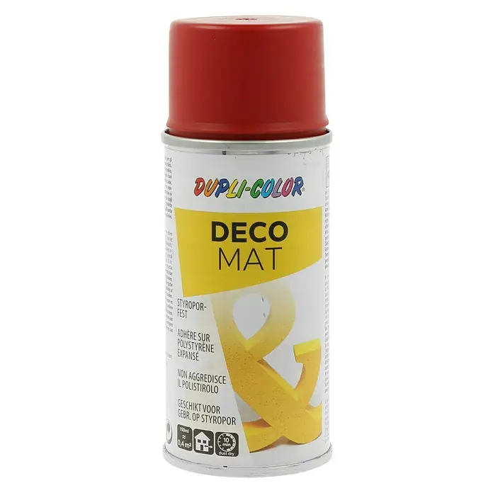 Dupli-Color Deco Mat Acryl-Lackspray RAL 3000 - Feuerrot, 150 ml, Matt - Vorderansicht