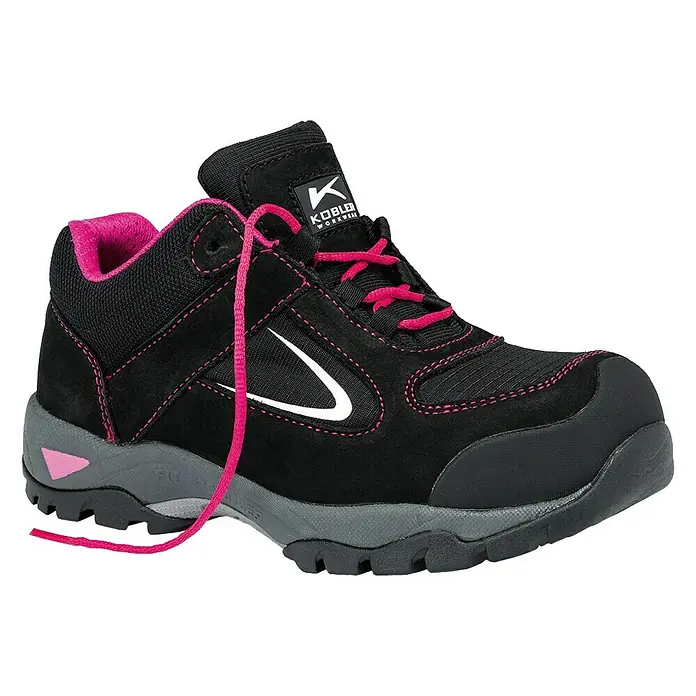 Kübler Pulse Damen-Sicherheitshalbschuh S3 - Farbe: Schwarz/Pink, Schuhgröße: 38, S3 - Vorderansicht