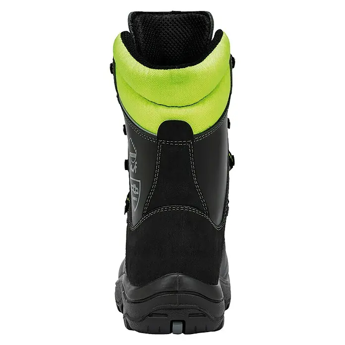 Kübler Forest Schnittschutz-Stiefel - Schuhgröße: 45, Schwarz/Neongelb, S3 - Rückansicht